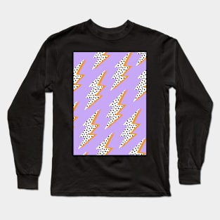 Purple Lightning Bolt Long Sleeve T-Shirt